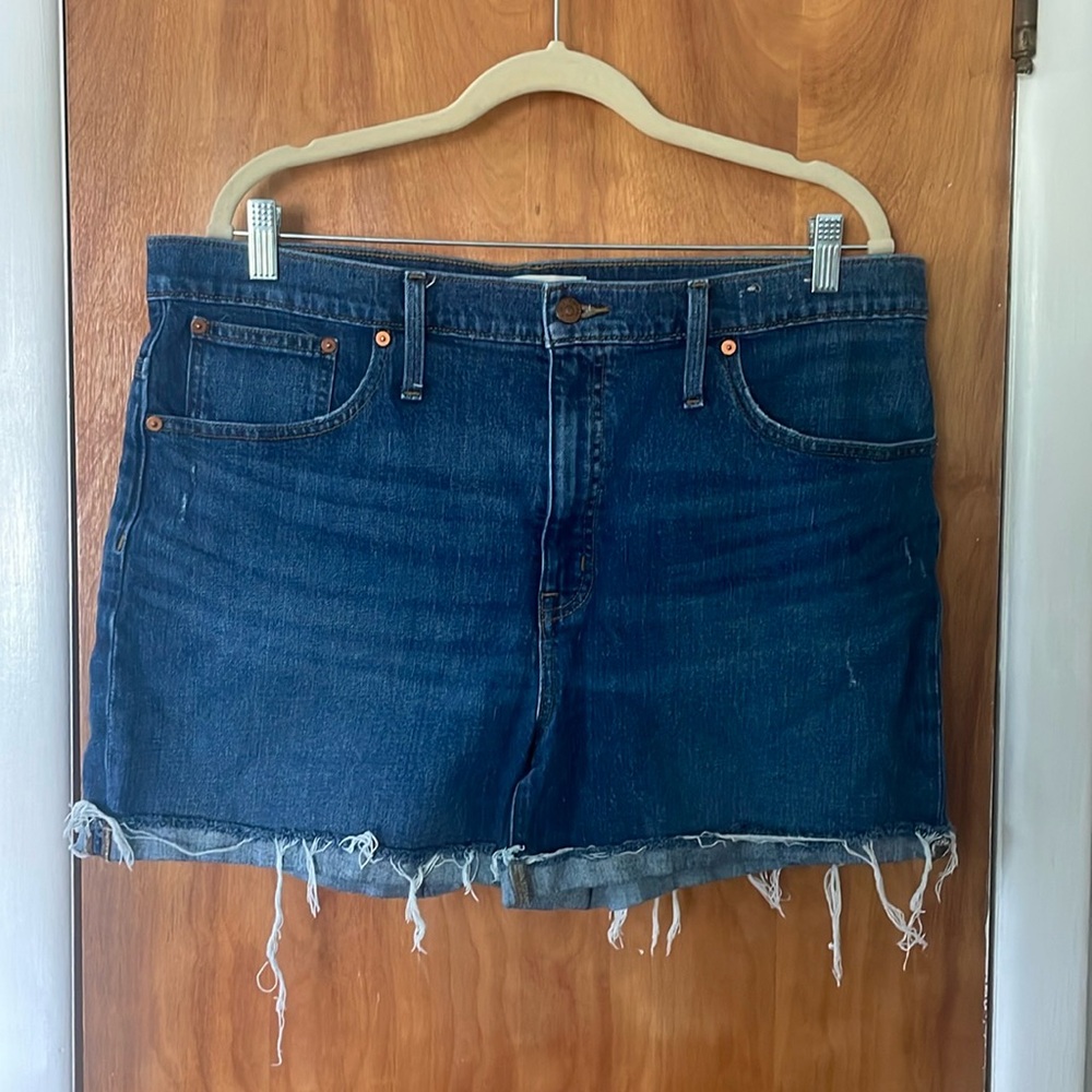 Madewell high rise denim short